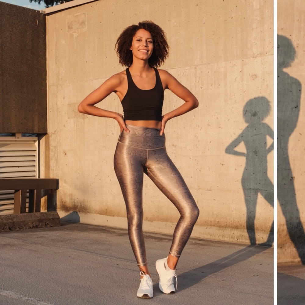 DYI High Shine Snake Leggings NWT